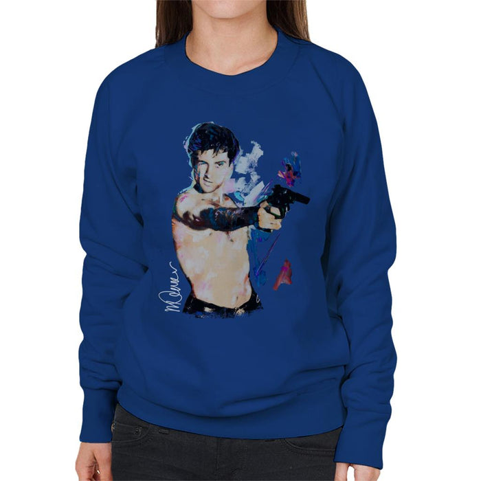 Sidney Maurer Original Portrait Of Robert De Niro Taxi Driver Women's Sweatshirt