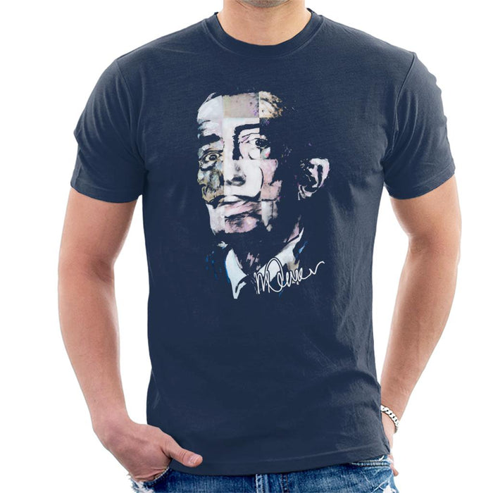 Sidney Maurer Original Portrait Of Salvador Dali Pop Art Men's T-Shirt