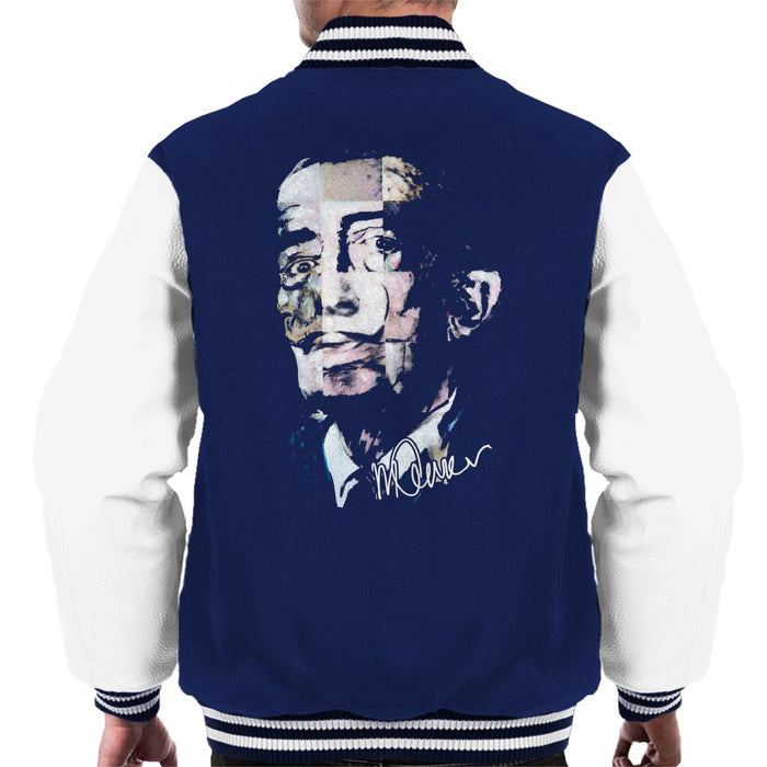 Sidney Maurer Original Portrait Of Salvador Dali Pop Art Men's Varsity Jacket