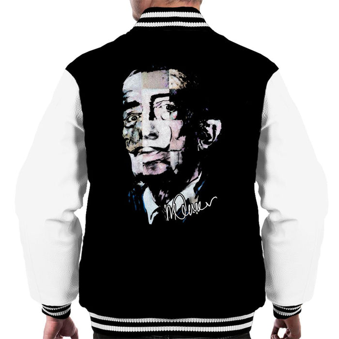 Sidney Maurer Original Portrait Of Salvador Dali Pop Art Men's Varsity Jacket