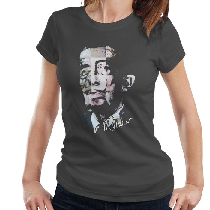 Sidney Maurer Original Portrait Of Salvador Dali Pop Art Women's T-Shirt