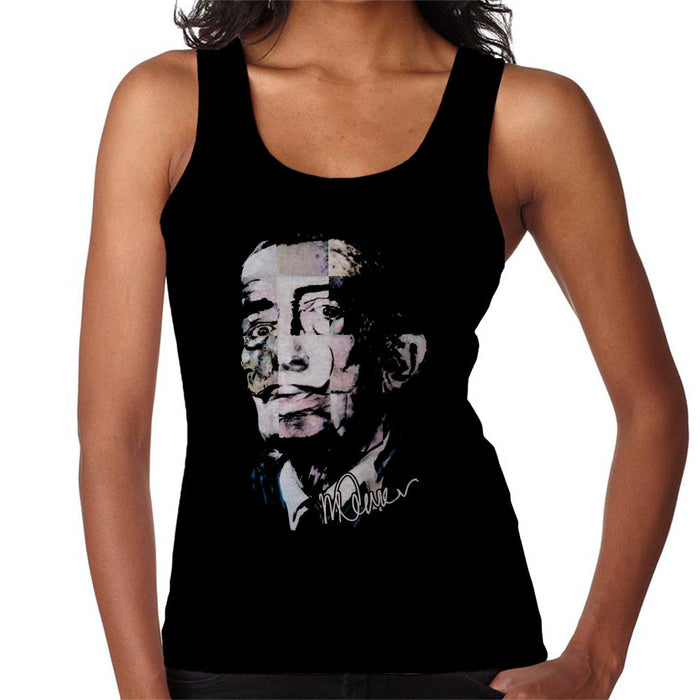 Sidney Maurer Original Portrait Of Salvador Dali Pop Art Women's Vest