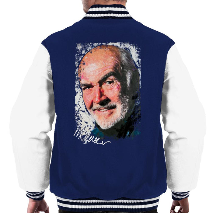 Sidney Maurer Original Portrait Of Actor Sean Connery Men's Varsity Jacket