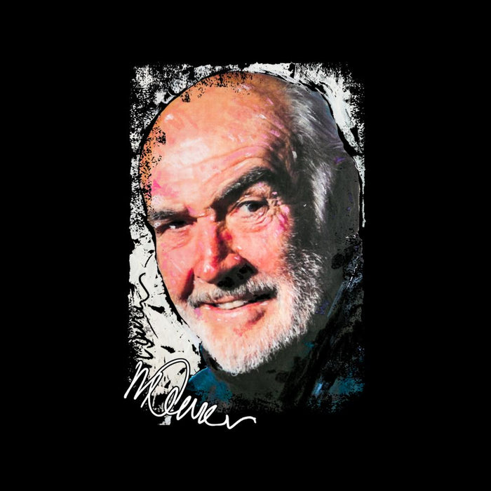 Sidney Maurer Original Portrait Of Actor Sean Connery Men's Hooded Sweatshirt