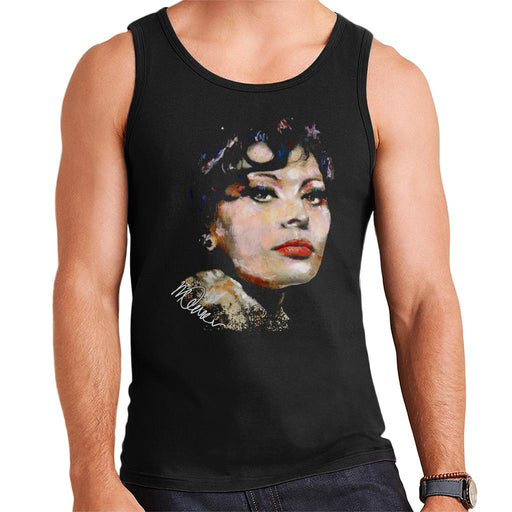 Sidney Maurer Original Portrait Of Actress Sophia Loren Men's Vest