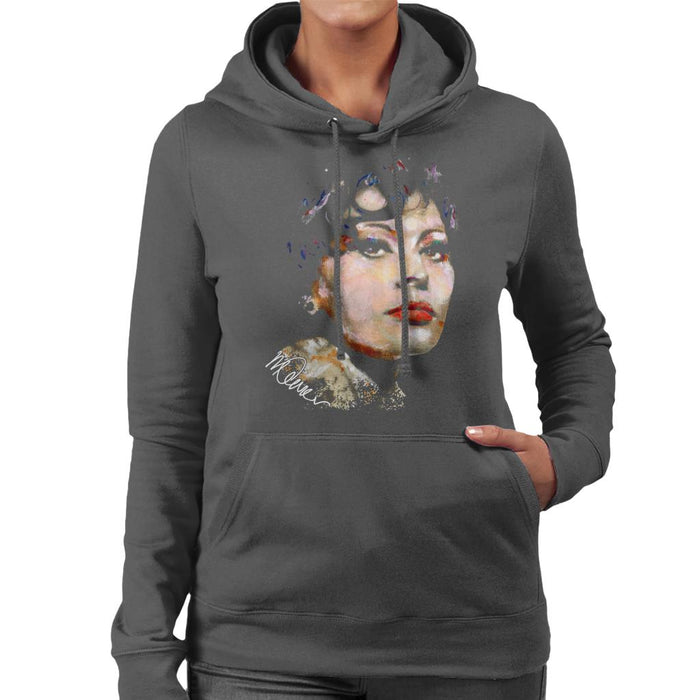Sidney Maurer Original Portrait Of Actress Sophia Loren Women's Hooded Sweatshirt