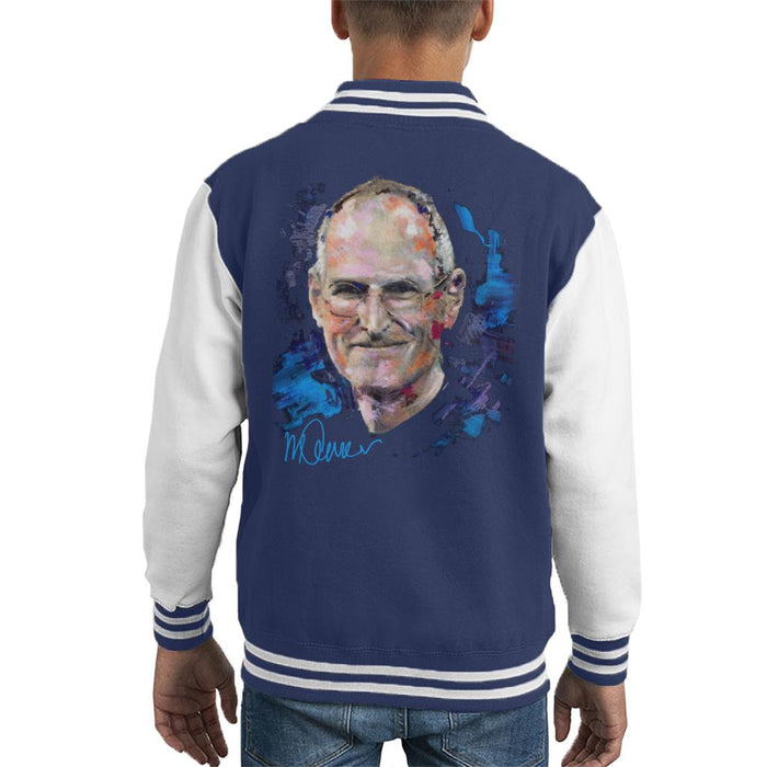 Sidney Maurer Original Portrait Of Steve Jobs Kid's Varsity Jacket