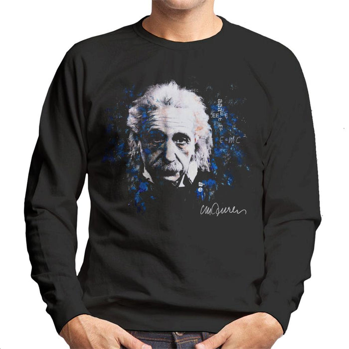 Sidney Maurer Original Portrait Of Albert Einstein E Equals MC2 Men's Sweatshirt