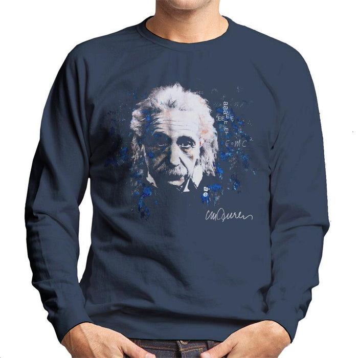 Sidney Maurer Original Portrait Of Albert Einstein E Equals MC2 Men's Sweatshirt