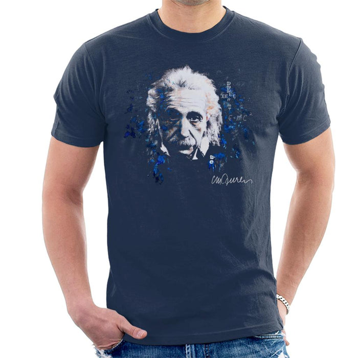 Sidney Maurer Original Portrait Of Albert Einstein E Equals MC2 Men's T-Shirt