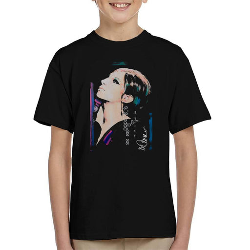Sidney Maurer Original Portrait Of Actress Barbra Streisand Kid's T-Shirt