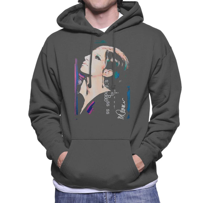 Sidney Maurer Original Portrait Of Actress Barbra Streisand Men's Hooded Sweatshirt