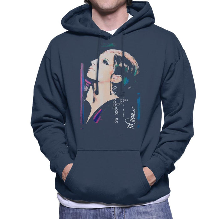 Sidney Maurer Original Portrait Of Actress Barbra Streisand Men's Hooded Sweatshirt