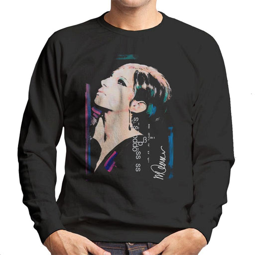 Sidney Maurer Original Portrait Of Actress Barbra Streisand Men's Sweatshirt