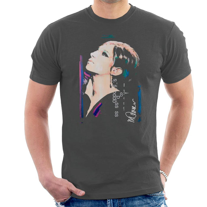 Sidney Maurer Original Portrait Of Actress Barbra Streisand Men's T-Shirt