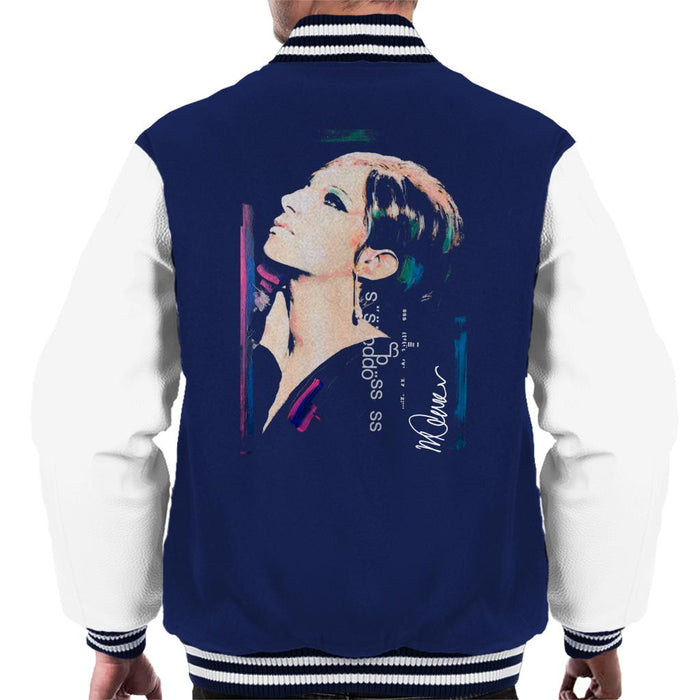Sidney Maurer Original Portrait Of Actress Barbra Streisand Men's Varsity Jacket