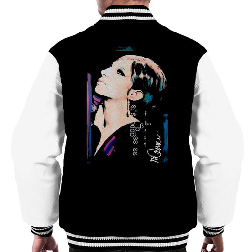 Sidney Maurer Original Portrait Of Actress Barbra Streisand Men's Varsity Jacket