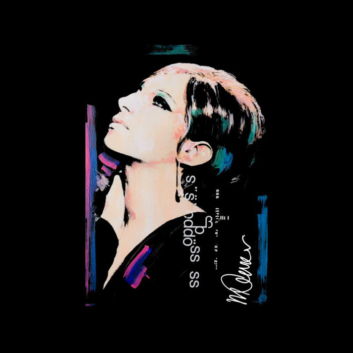 Sidney Maurer Original Portrait Of Actress Barbra Streisand Men's Sweatshirt