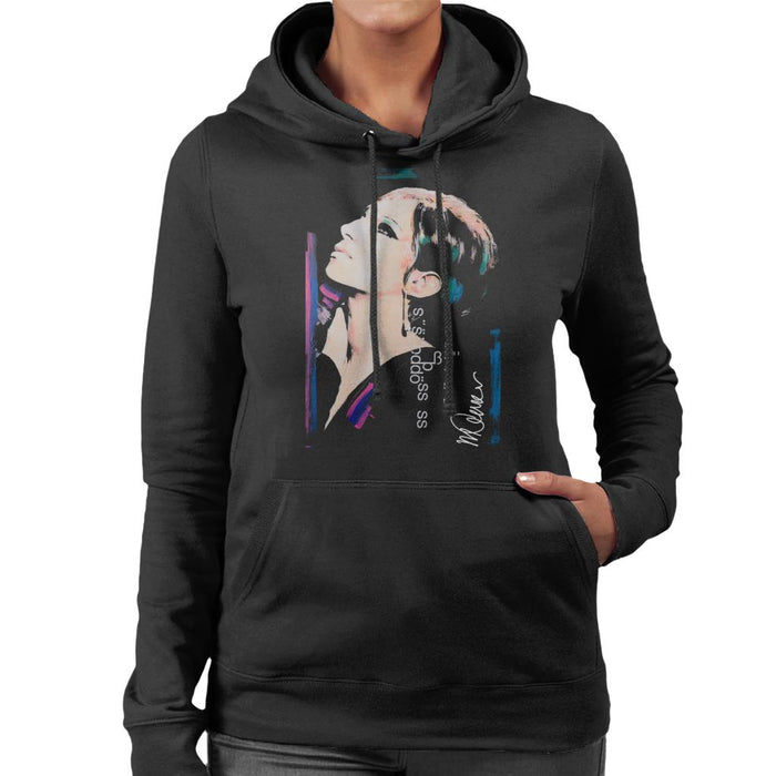 Sidney Maurer Original Portrait Of Actress Barbra Streisand Women's Hooded Sweatshirt