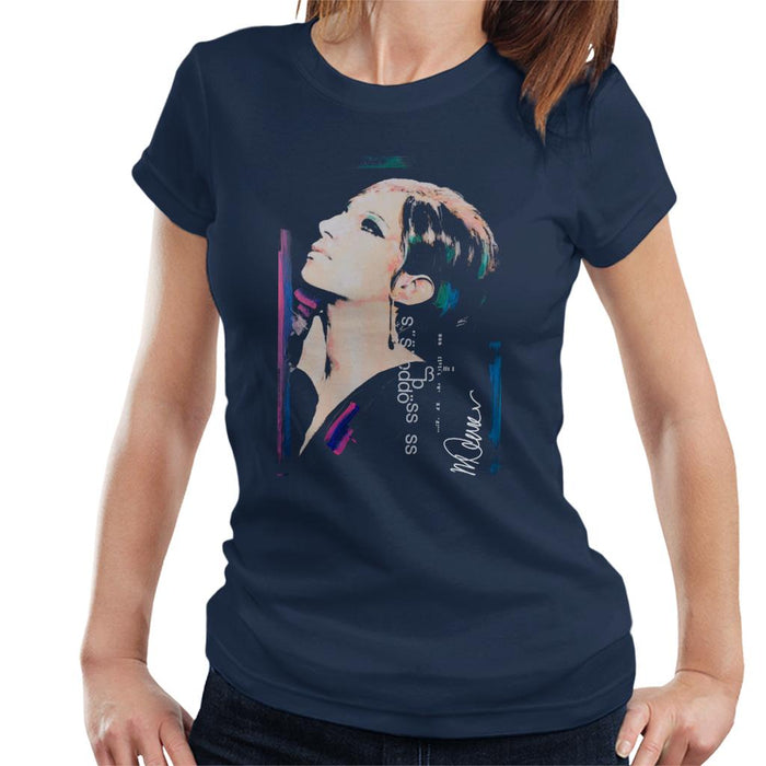 Sidney Maurer Original Portrait Of Actress Barbra Streisand Women's T-Shirt
