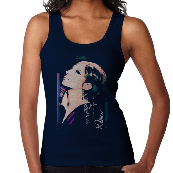 Sidney Maurer Original Portrait Of Actress Barbra Streisand Women's Vest