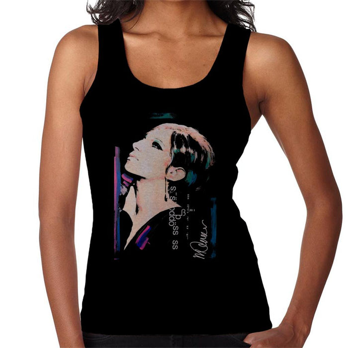 Sidney Maurer Original Portrait Of Actress Barbra Streisand Women's Vest