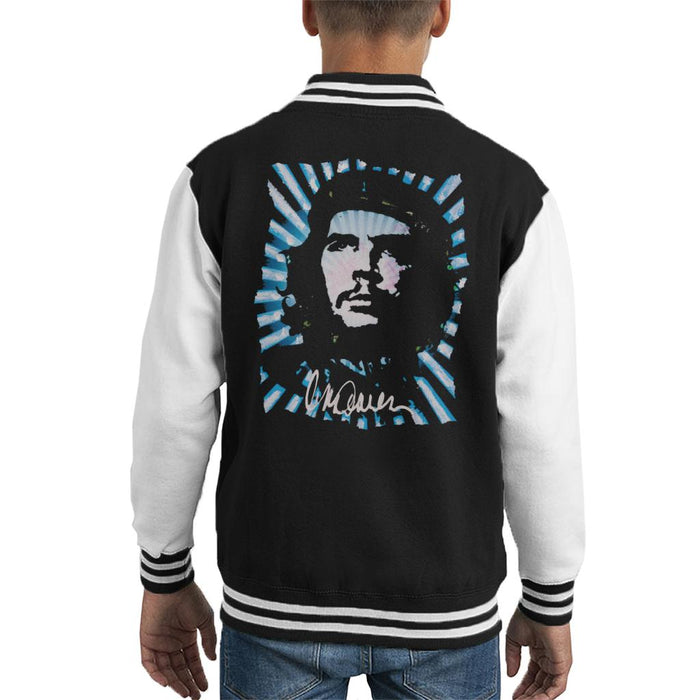 Sidney Maurer Original Portrait Of Revolutionary Che Guevara Kid's Varsity Jacket