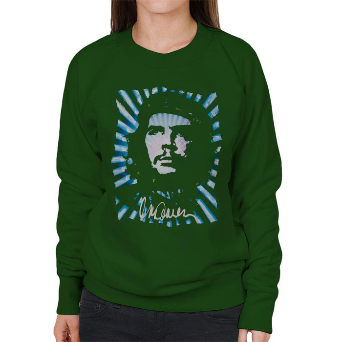 Sidney Maurer Original Portrait Of Revolutionary Che Guevara Women's Sweatshirt