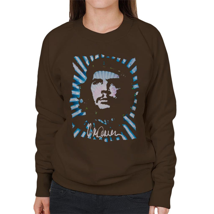 Sidney Maurer Original Portrait Of Revolutionary Che Guevara Women's Sweatshirt