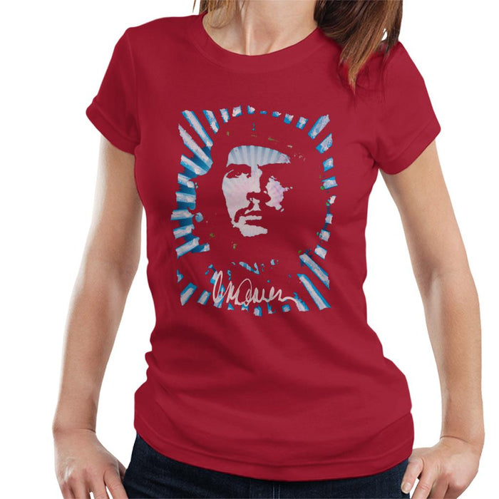 Sidney Maurer Original Portrait Of Revolutionary Che Guevara Women's T-Shirt