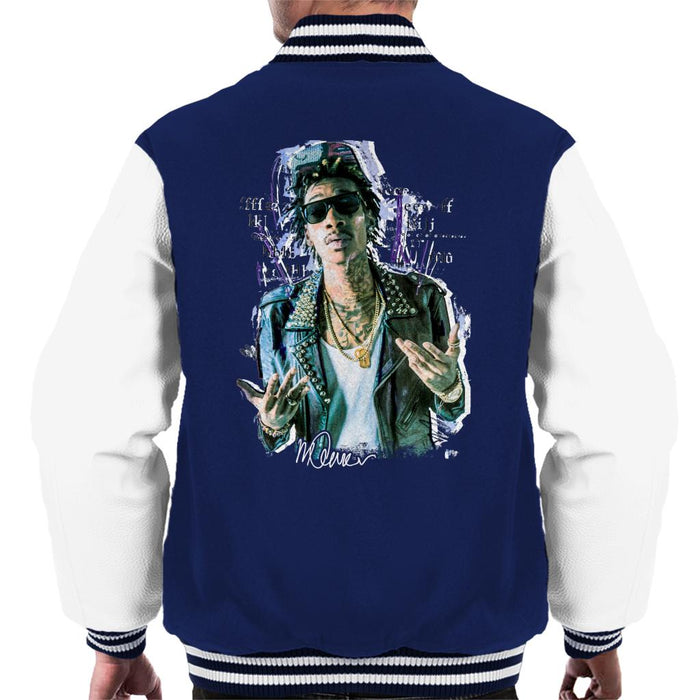 Sidney Maurer Original Portrait Of Rapper Wiz Khalifa Men's Varsity Jacket