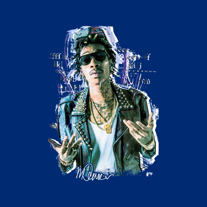 Sidney Maurer Original Portrait Of Rapper Wiz Khalifa Men's Vest