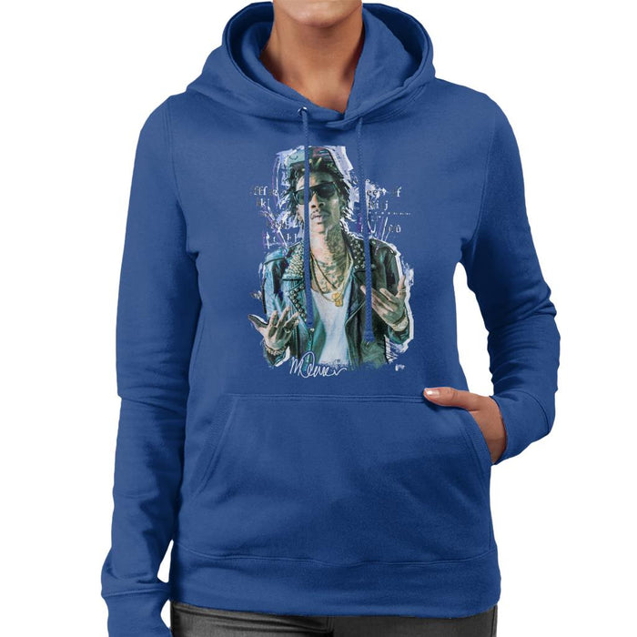 Sidney Maurer Original Portrait Of Rapper Wiz Khalifa Women's Hooded Sweatshirt