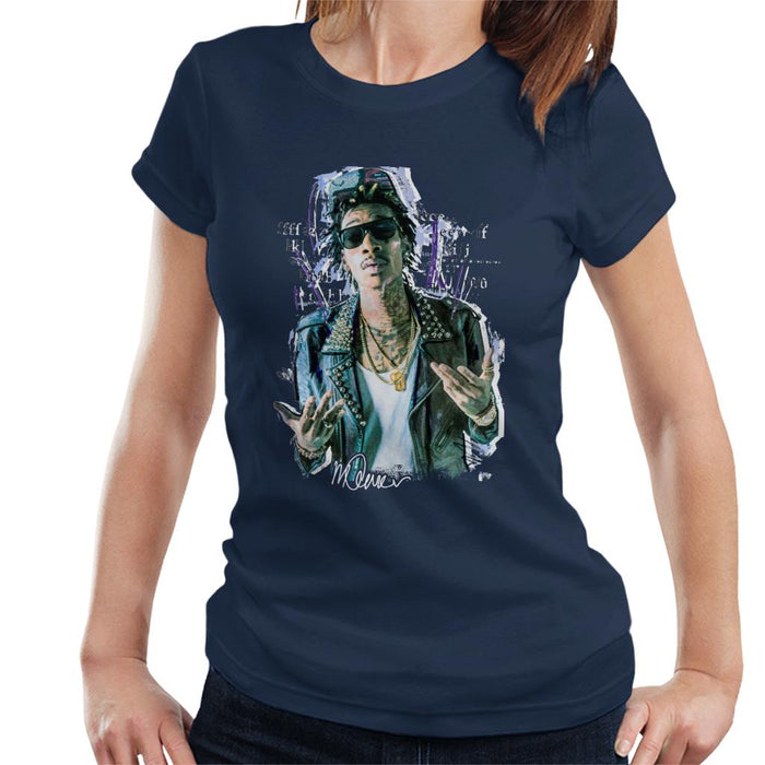 Sidney Maurer Original Portrait Of Rapper Wiz Khalifa Women's T-Shirt