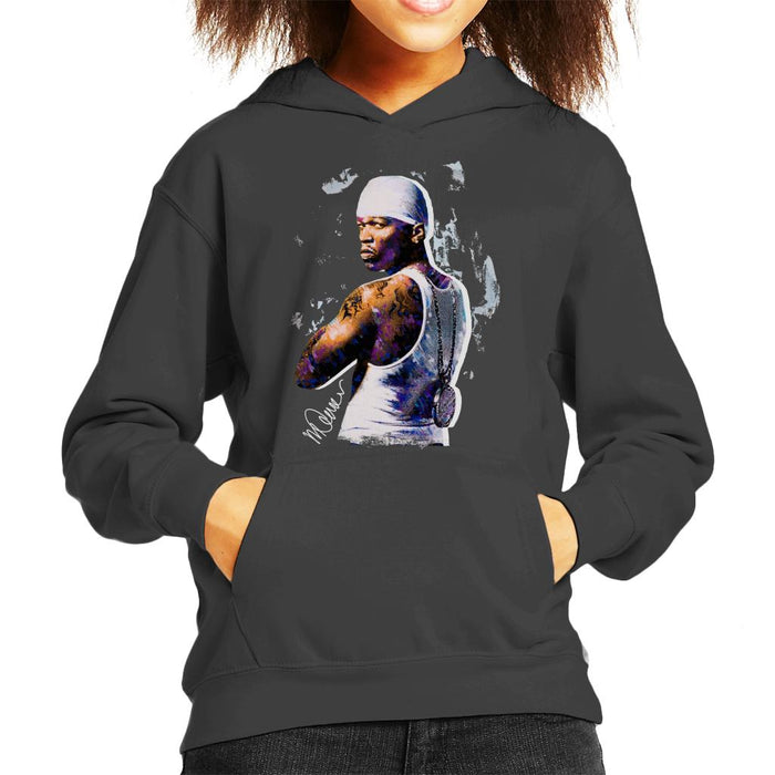 Sidney Maurer Original Portrait of 50 Cent Kid's Hooded Sweatshirt