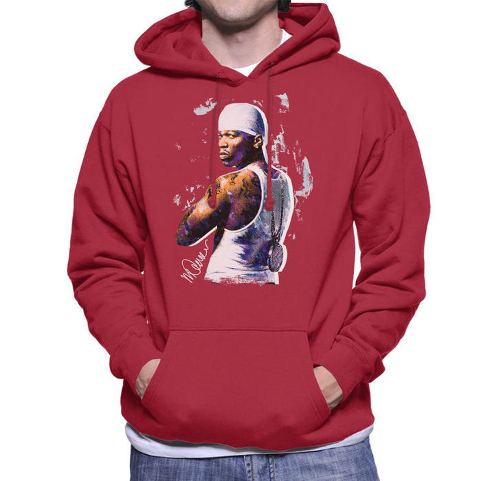 Sidney Maurer Original Portrait Of 50 Cent Bandana Men's Hooded Sweatshirt
