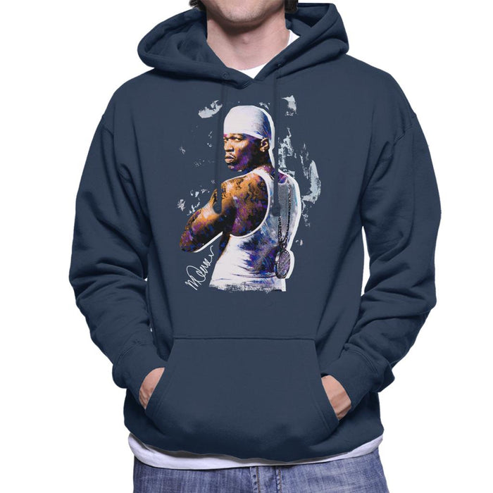 Sidney Maurer Original Portrait Of 50 Cent Bandana Men's Hooded Sweatshirt