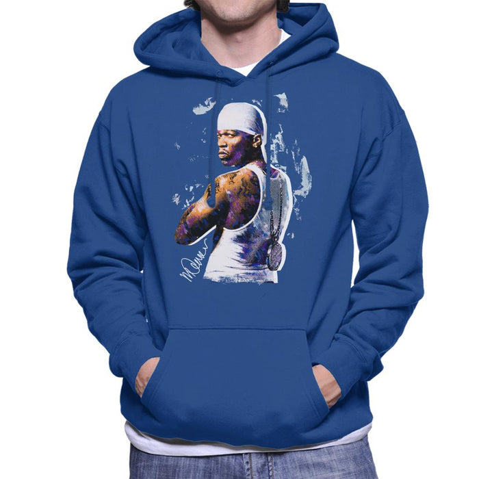 Sidney Maurer Original Portrait Of 50 Cent Bandana Men's Hooded Sweatshirt