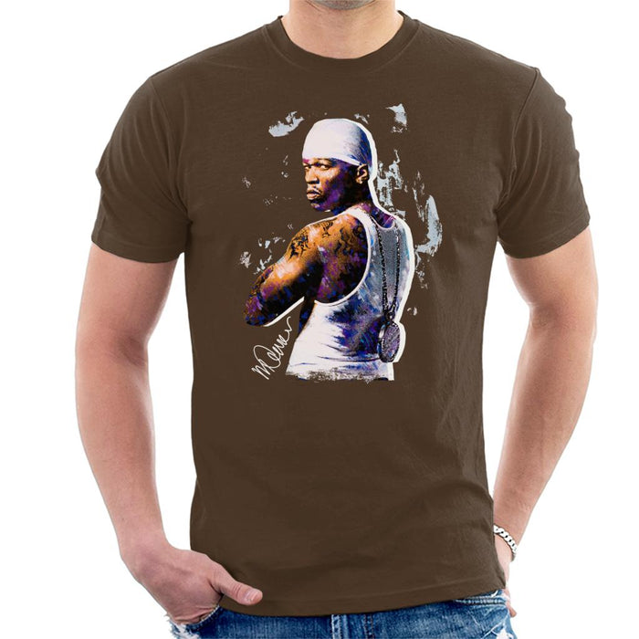 Sidney Maurer Original Portrait Of 50 Cent Bandana Men's T-Shirt