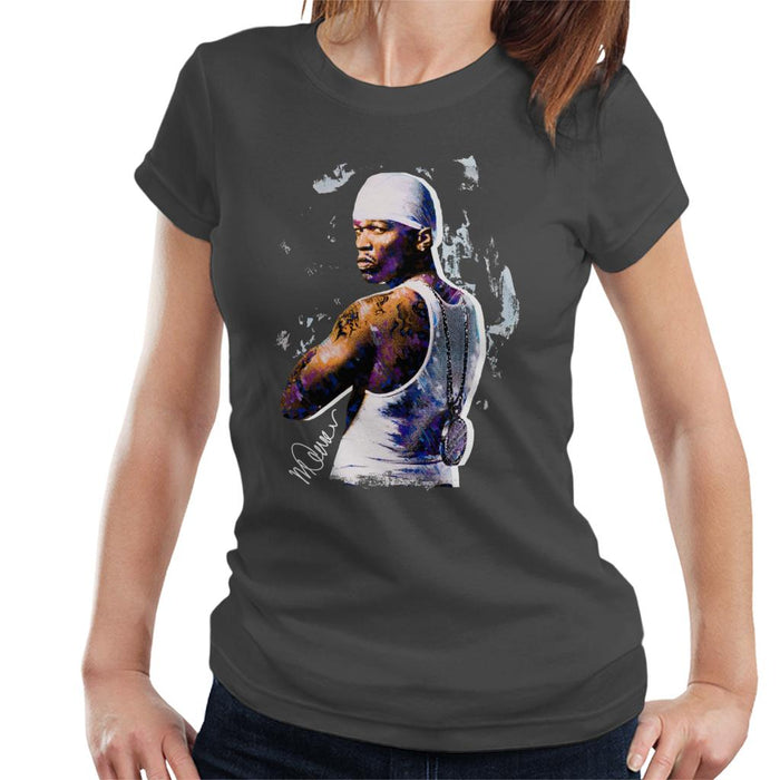 Sidney Maurer Original Portrait Of 50 Cent Bandana Women's T-Shirt