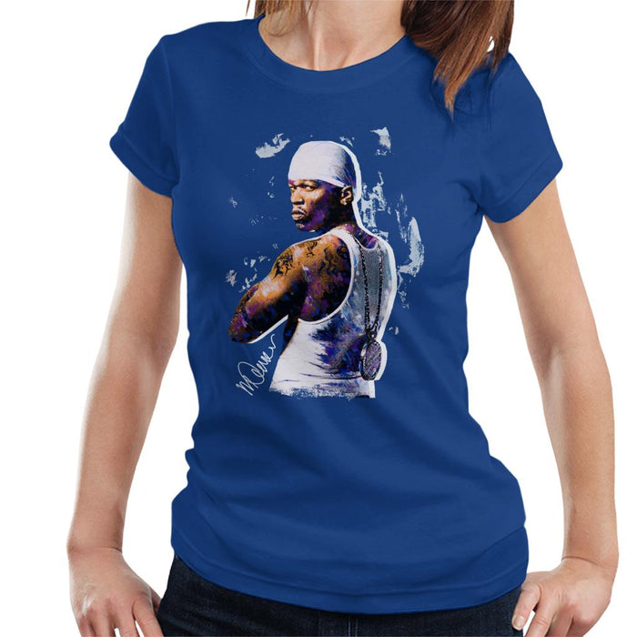 Sidney Maurer Original Portrait Of 50 Cent Bandana Women's T-Shirt