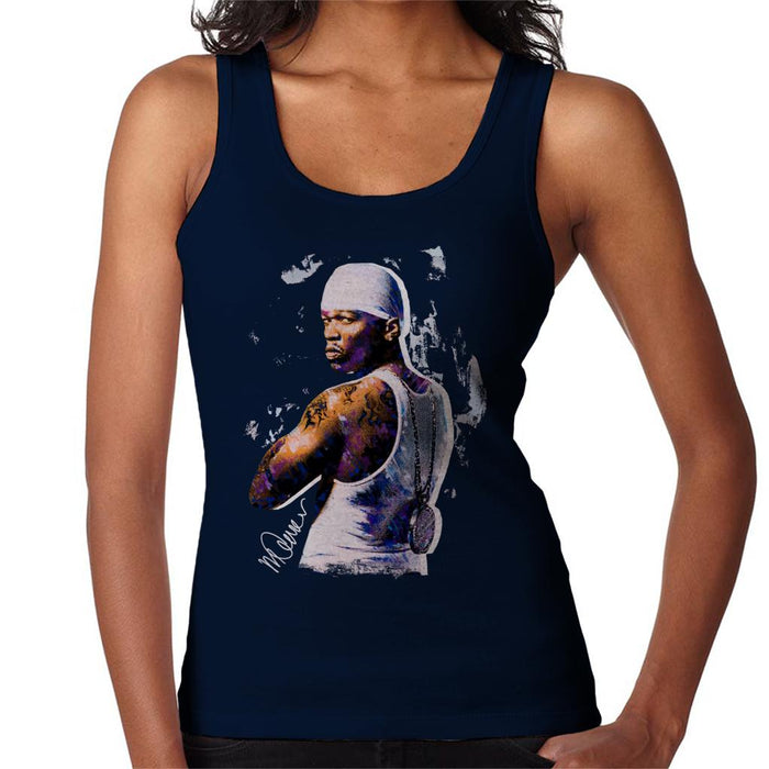 Sidney Maurer Original Portrait Of 50 Cent Bandana Women's Vest