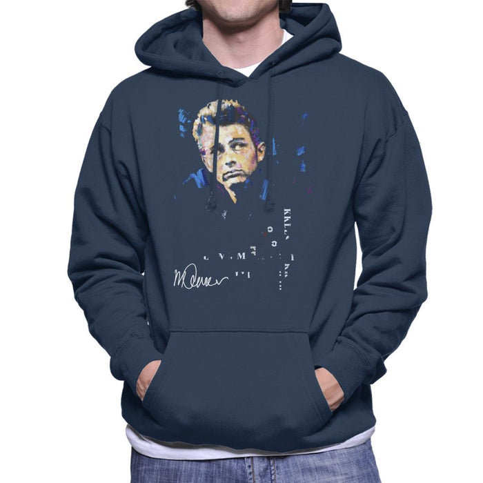 Sidney Maurer Original Portrait Of Actor James Dean Men's Hooded Sweatshirt