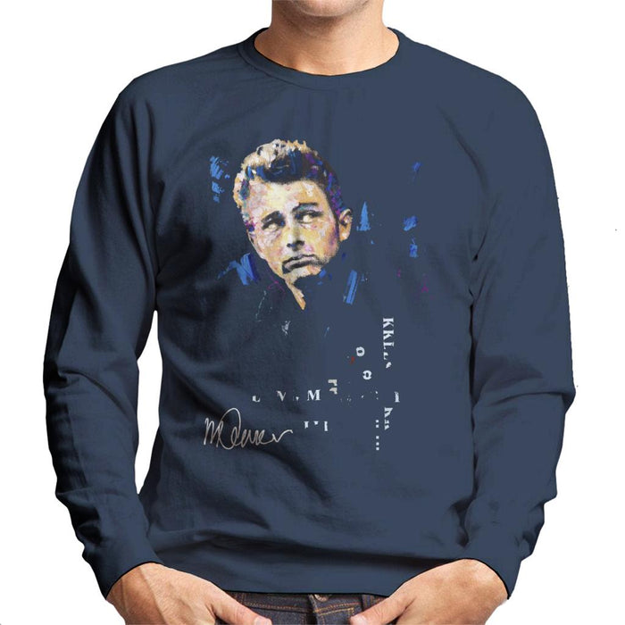 Sidney Maurer Original Portrait Of Actor James Dean Men's Sweatshirt