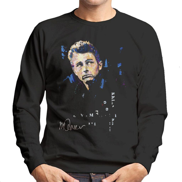 Sidney Maurer Original Portrait Of Actor James Dean Men's Sweatshirt