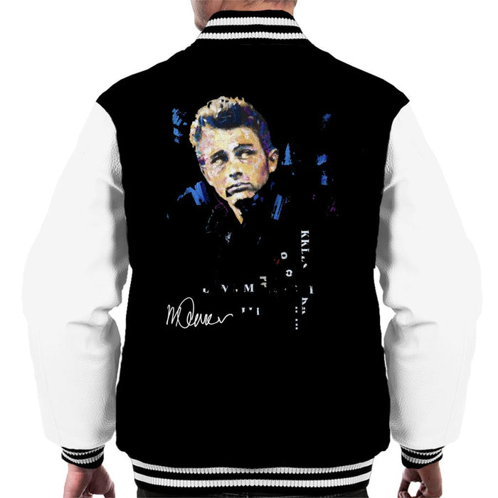 Sidney Maurer Original Portrait Of Actor James Dean Men's Varsity Jacket