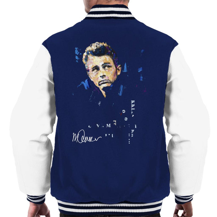 Sidney Maurer Original Portrait Of Actor James Dean Men's Varsity Jacket