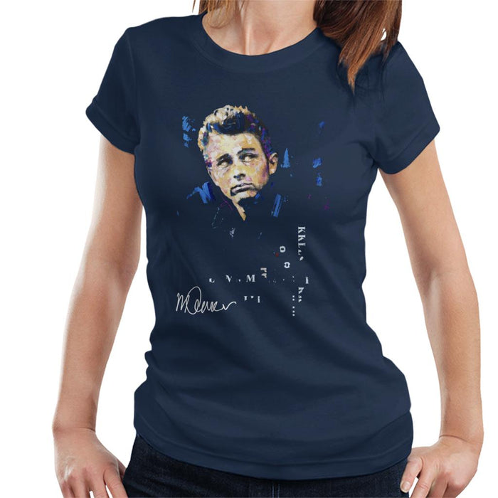 Sidney Maurer Original Portrait Of Actor James Dean Women's T-Shirt
