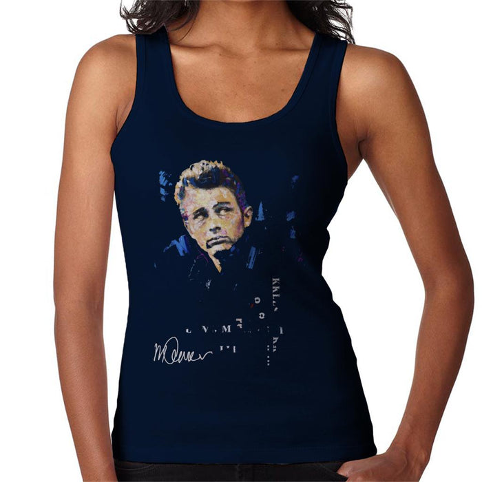 Sidney Maurer Original Portrait Of Actor James Dean Women's Vest