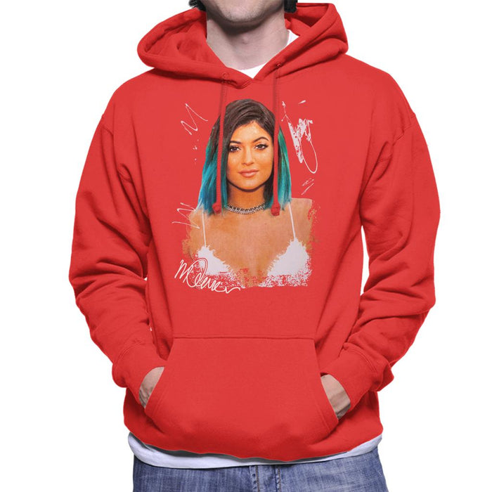 Sidney Maurer Original Portrait Of Kylie Jenner Men's Hooded Sweatshirt
